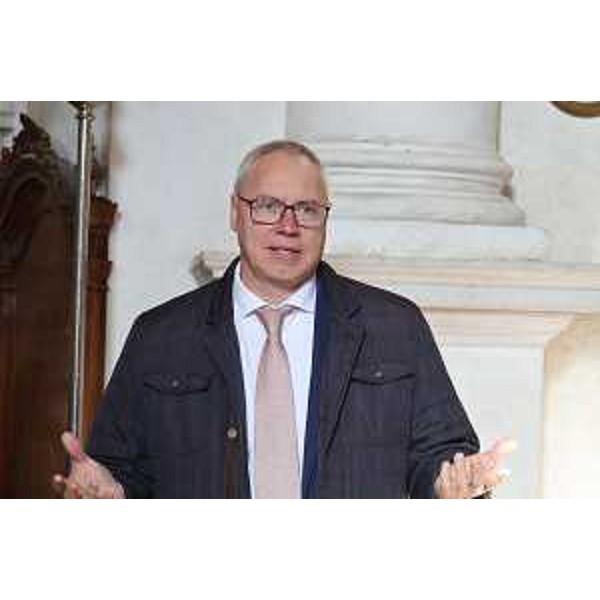 Il presidente del Cr, Mauro Bordin, durante il suo intervento - Il presidente del Cr, Mauro Bordin, durante il suo intervento