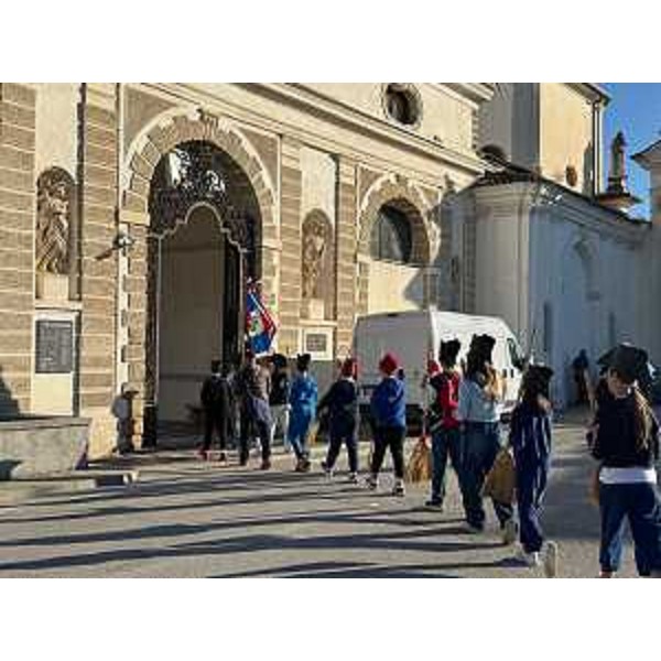 Un momento della cerimonia di commemorazione a Villa Manin - Un momento della cerimonia di commemorazione a Villa Manin