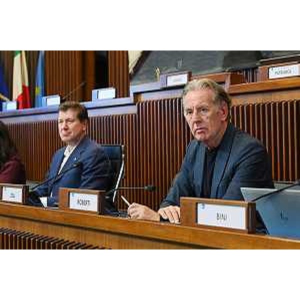 Da sinistra il presidente della IV Commissione, Alberto Budai (Lega), e l'assessore all'Ambiente Fabio Scoccimarro - Da sinistra il presidente della IV Commissione, Alberto Budai (Lega), e l'assessore all'Ambiente Fabio Scoccimarro