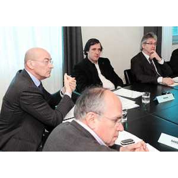 Renzo Tondo (Presidente Friuli Venezia Giulia) nel corso della riunione con i parlamentari ed i capigruppo del Consiglio regionale, a Udine. (Udine 23/03/09)