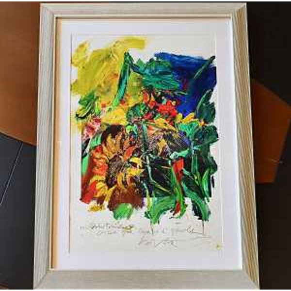 Il quadro "I girasoli" di Gianni Borta - Il quadro "I girasoli" di Gianni Borta 