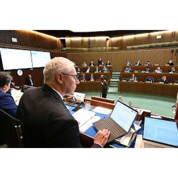 I lavori dell'Aula presieduta da Mauro Bordin - I lavori dell'Aula presieduta da Mauro Bordin