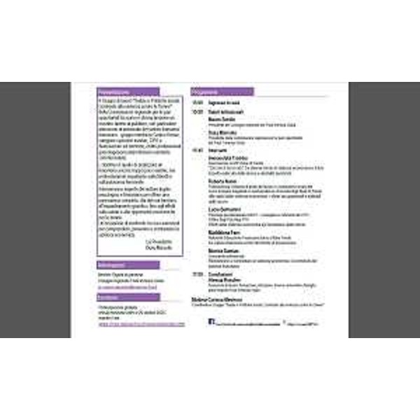 Il programma del convegno "Il peso della violenza economica nella vita delle donne" - Il programma del convegno "Il peso della violenza economica nella vita delle donne"