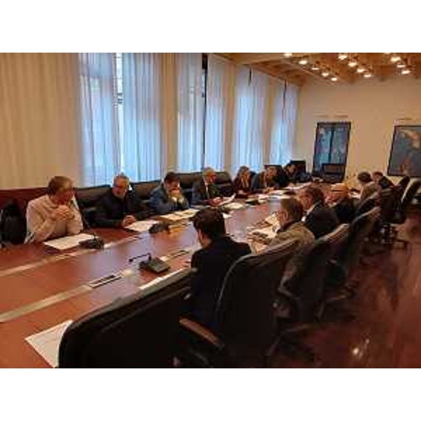 La conferenza dei capigruppo in sala Gialla - La conferenza dei capigruppo in sala Gialla