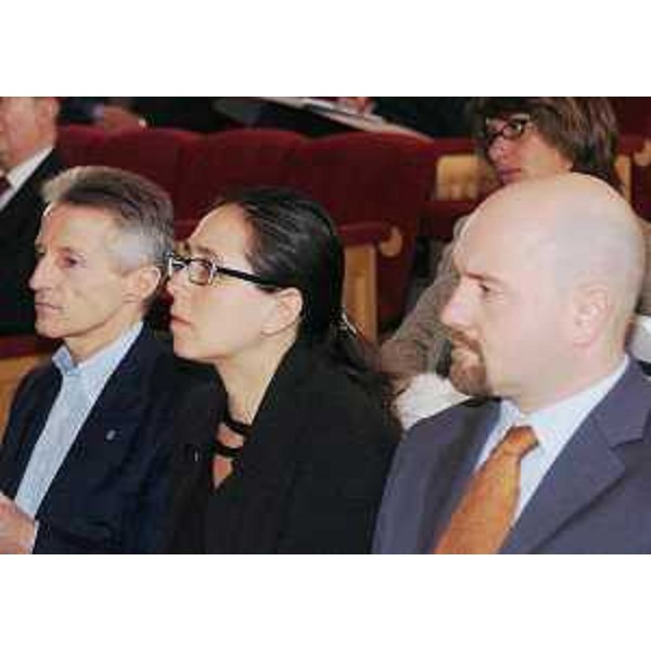 Illy (Presidente FVG), Del Piero (Assessore regionale Finanze) e Degrassi (CdA Friulia) all'assemblea ordinaria degli azionisti di Friulia, a Trieste. (Trieste 20/01/05)