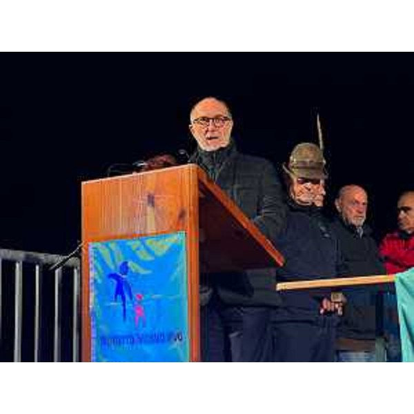 L'assessore regionale alla Salute Riccardo Riccardi interviene alla cerimonia di posa della prima pietra - L'assessore regionale alla Salute Riccardo Riccardi interviene alla cerimonia di posa della prima pietra