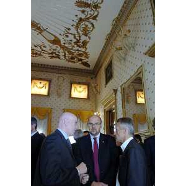 Riccardo Illy (Presidente Regione Friuli Venezia Giulia) e Andrea Viero (Direttore Generale) all'incontro di Padova, nello storico Caffè Pedrocchi, dedicato all'analisi dello 'Sviluppo economico e turismo in Italia'. (Padova 13/10/06)