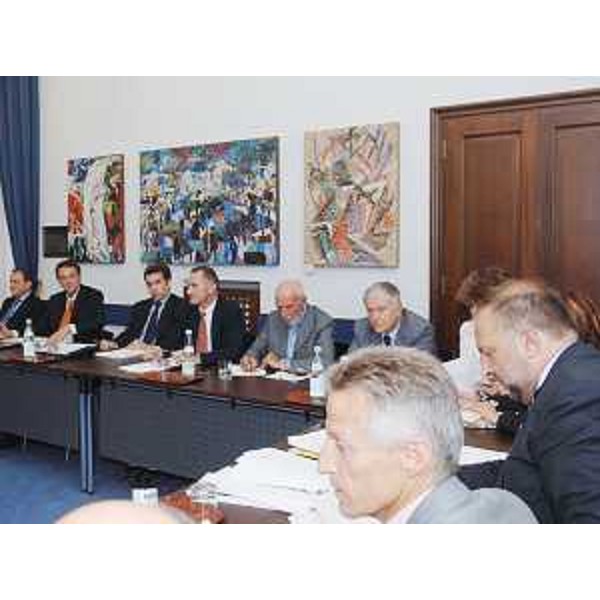 Illy (Presidente FVG) e Cosolini (Assessore regionale Ricerca) alla riunione della Conferenza permanente per l'Innovazione. (Trieste 25/07/06)