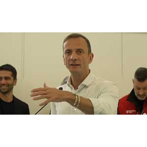 Il governatore Fedriga nel corso del suo intervento - Il governatore Fedriga nel corso del suo intervento