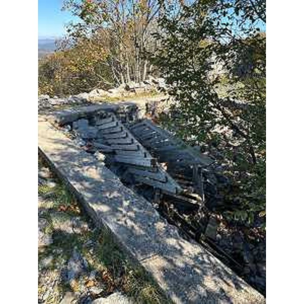 La scala per la vedetta del monte Orsario - La scala per la vedetta del monte Orsario