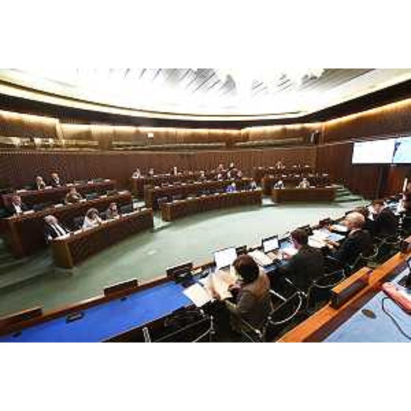 L'aula durante i lavori della I Commissione - L'aula durante i lavori della I Commissione