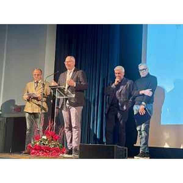 Il presidente del Consiglio regionale del Friuli Venezia Giulia, Mauro Bordin, durante il suo discorso - Il presidente del Consiglio regionale del Friuli Venezia Giulia, Mauro Bordin, durante il suo discorso