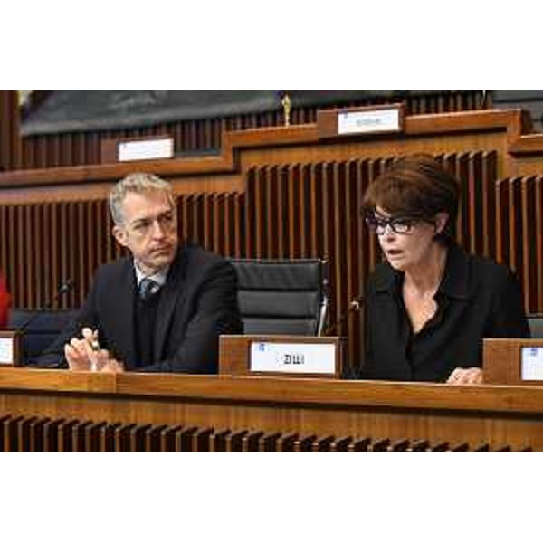 Il presidente della II Commissione, Stefano Balloch (FdI) e l'assessore regionale al Lavoro, Alessia Rosolen - Il presidente della II Commissione, Stefano Balloch (FdI) e l'assessore regionale al Lavoro, Alessia Rosolen