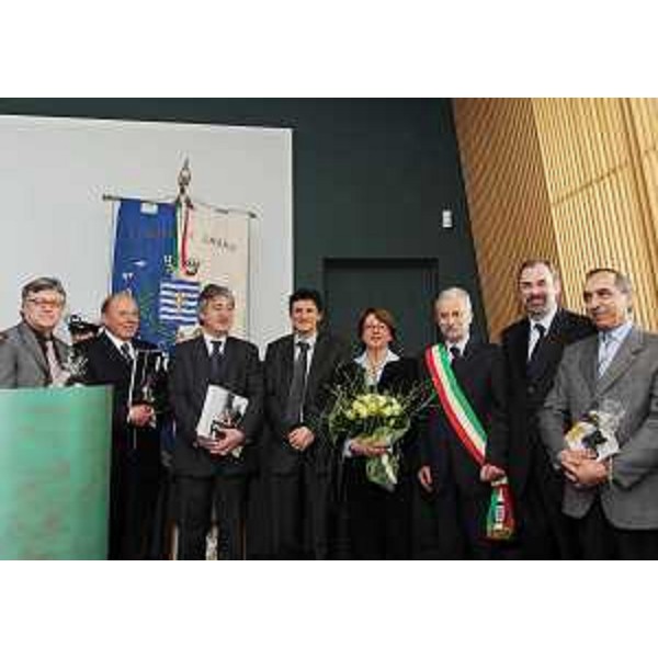 Renzo Tondo (Presidente Friuli Venezia Giulia), Giancarlo Michellone (Presidente AREA Science Parvk) e Roberto Siagri (Presidente Eurotech) nella sede di Agemnot ad Amaro. (Amaro 04/04/09)