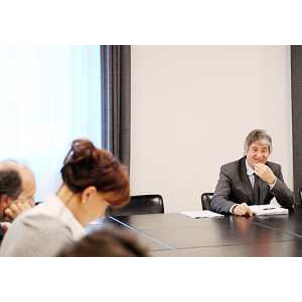 Renzo Tondo (Presidente Friuli Venezia Giulia) nel corso della riunione di Giunta. (Udine 16/04/09)