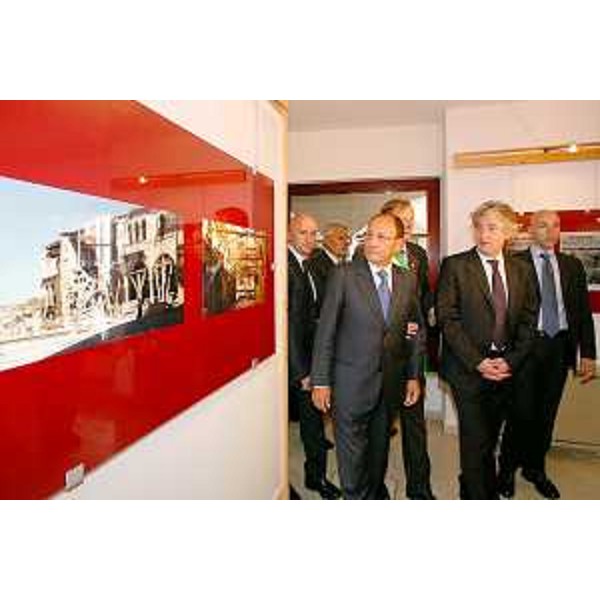 Renzo Tondo (Presidente Friuli Venezia Giulia) e Renato Giuseppe Schifani (Presidente Senato) in occasione del 33° anniversario del terremoto che ha colpito il Friuli nel 1976. (Gemona del Friuli 06/05/09)
