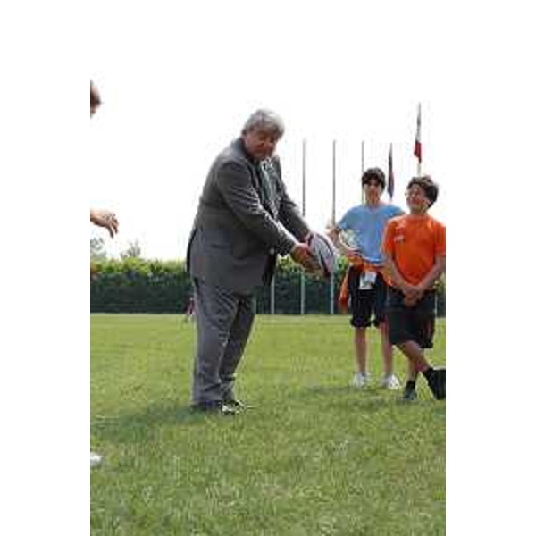Elio De Anna (Assessore regionale delegato Attività ricreative e sportive) a "Sport in vetrina", nell'area della Comina a Pordenone. (Pordenone 08/05/09)