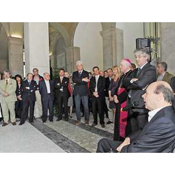 Renzo Tondo (Presidente Friuli Venezia Giulia) e Vladimir Kosic (Assessore regionale Salute e Protezione sociale) all'inaugurazione del secondo lotto dei lavori di ristrutturazione dell'Ospedale Maggiore di Trieste. (Trieste 04/06/09)
