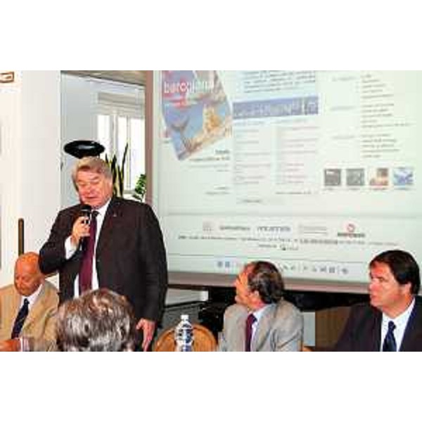Elio De Anna (Assessore regionale all'organizzazione, personale e sistemi informativi, delegato alle attività ricreative e sportive) alla presentazione della 41. edizione della Barcolana. (Trieste, 23/06/09)