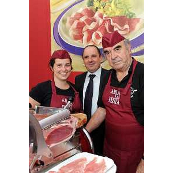 Claudio Violino (assessore regionale alle Risorse agricole, naturali, forestali e alla Pesca) all’inaugurazione di Aria di Festa a San Danele del Friuli. (San Daniele, 26/06/09)