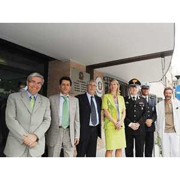 Federica Seganti (Assessore regionale Sicurezza) in occasione dell'avvio dell'interconnessione tra le sale operative di Polizia locale, Polizia di Stato e Carabinieri a Udine. (Udine 06/07/09) 