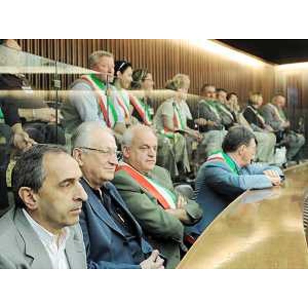Delegazione di sindaci delle zone montane in Consiglio regionale a Trieste. (Trieste 09/07/09)