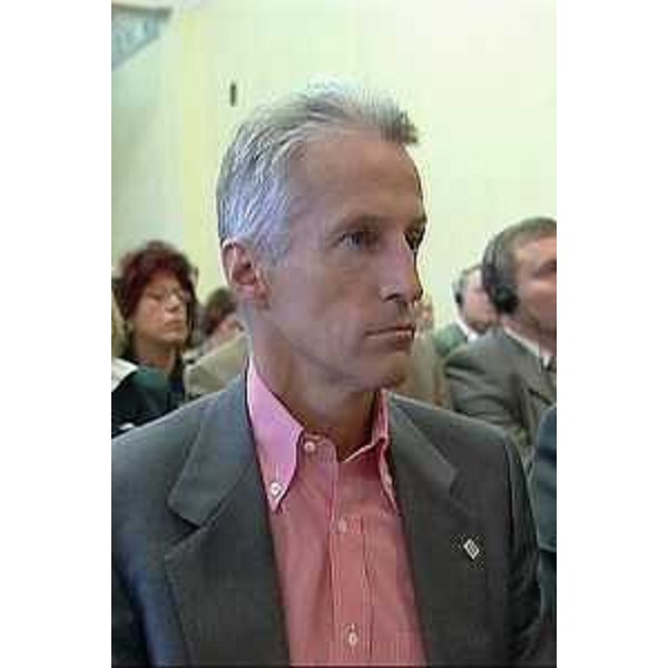 Riccardo Illy (Presidente Regione Friuli Venezia Giulia) ritratto durante la Sua partecipazione alla giornata inaugurale della X 'Task Force italo-russa sui distretti e le PMI'. (Trieste 26/10/06)
