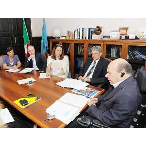 Vladimir Kosic (Assessore Salute FVG) incontra Peter Kaiser (Assessore Salute Carinzia) e la delegazione carinziana. (Trieste 31/08/09)