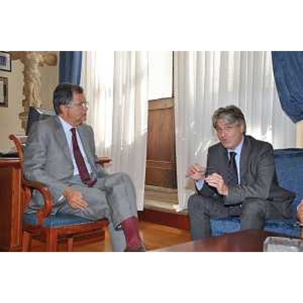 Giuseppe Vegas (Vice Ministro Economia e Finanze) incontra Renzo Tondo (Presidente Friuli Venezia Giulia). (Roma 03/09/09)