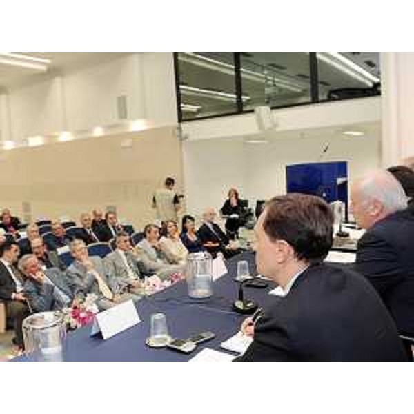 Luca Ciriani (Vicepresidente FVG e Assessore regionale Attività produttive) nel corso della 63a "Giornata dell'Artigianato", a Pordenone. (Pordenone 12/09/09)