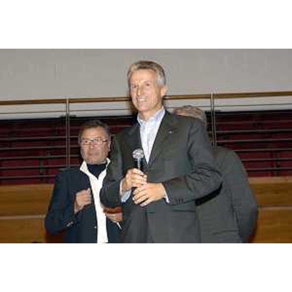 Riccardo Illy (Presidente Regione Friuli Venezia Giulia) ritratto durante le premiazioni dei Vini d'Italia 2007 al Salone del Gusto di Torino (Torino 28/10/06)