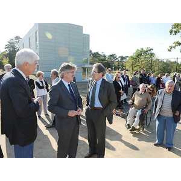 Renzo Tondo (Presidente Friuli Venezia Giulia) all'inaugurazione della casa alloggio realizzata dalla Comunità La Fonte a Prosecco (TS). (Prosecco 03/10/09)