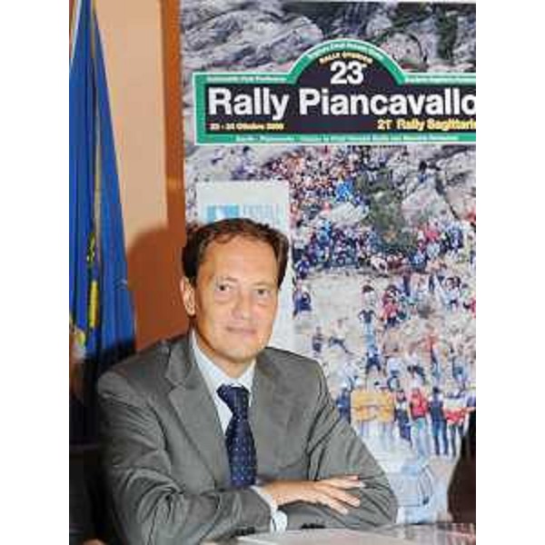Luca Ciriani (Assessore regionale Attività produttive) nel corso della presentazione della 23a edizione del Rally Piancavallo. (Pordenone 05/10/09)
