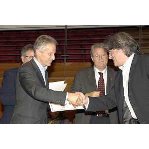 Riccardo Illy (Presidente Regione Friuli Venezia Giulia) ritratto durante le premiazioni dei Vini d'Italia 2007 al Salone del Gusto di Torino (Torino 28/10/06)