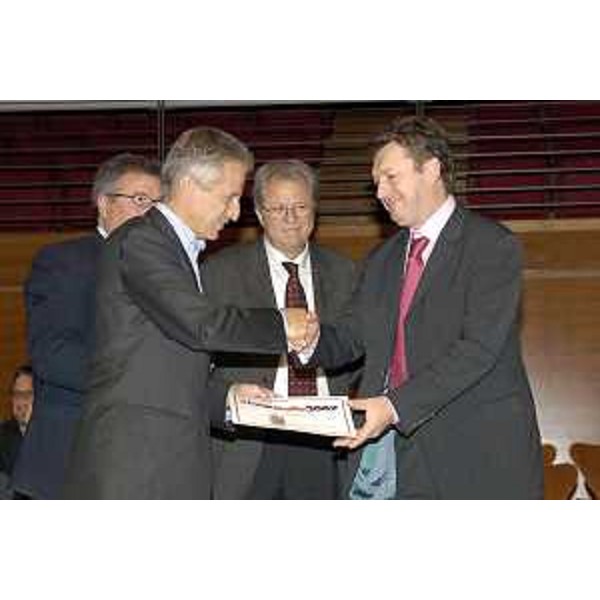 Riccardo Illy (Presidente Regione Friuli Venezia Giulia) ritratto durante le premiazioni dei Vini d'Italia 2007 al Salone del Gusto di Torino (Torino 28/10/06)