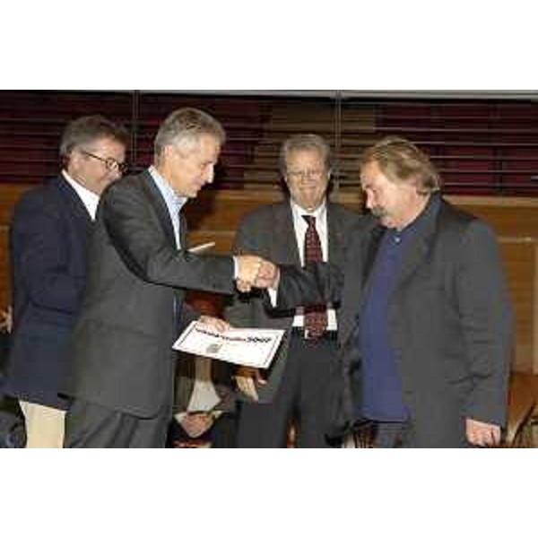 Riccardo Illy (Presidente Regione Friuli Venezia Giulia) ritratto durante le premiazioni dei Vini d'Italia 2007 al Salone del Gusto di Torino (Torino 28/10/06)