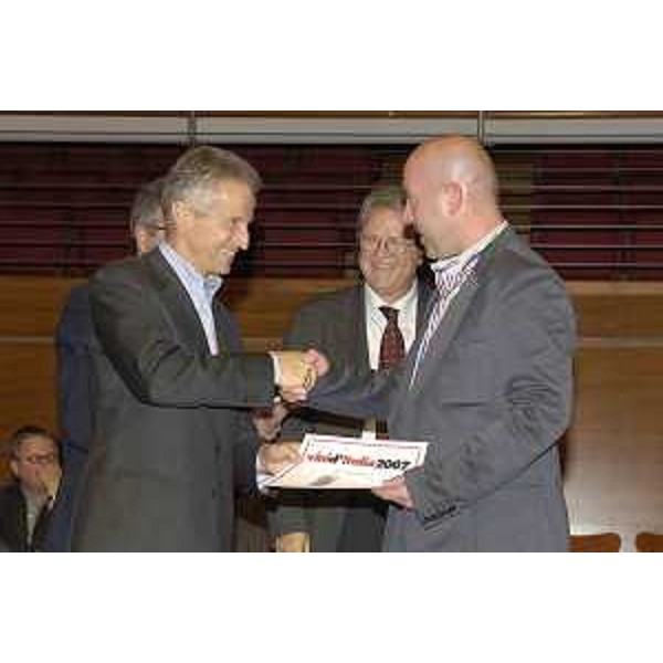 Riccardo Illy (Presidente Regione Friuli Venezia Giulia) ritratto durante le premiazioni dei Vini d'Italia 2007 al Salone del Gusto di Torino (Torino 28/10/06)