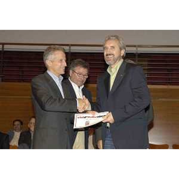 Riccardo Illy (Presidente Regione Friuli Venezia Giulia) ritratto durante le premiazioni dei Vini d'Italia 2007 al Salone del Gusto di Torino (Torino 28/10/06)