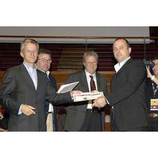 Riccardo Illy (Presidente Regione Friuli Venezia Giulia) ritratto durante le premiazioni dei Vini d'Italia 2007 al Salone del Gusto di Torino (Torino 28/10/06)