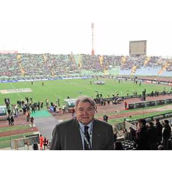Elio De Anna (Assessore regionale Sport) allo Stadio Friuli per il Cariparma test match di Rugby Italia-Sudafrica. (Udine 21/11/09)