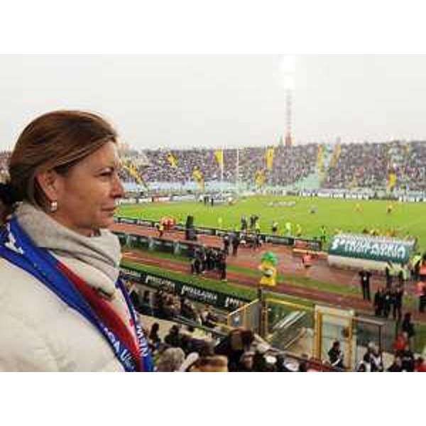 Sandra Savino (Assessore regionale Finanze) allo Stadio Friuli per il Cariparma test match di Rugby Italia-Sudafrica. (Udine 21/11/09)