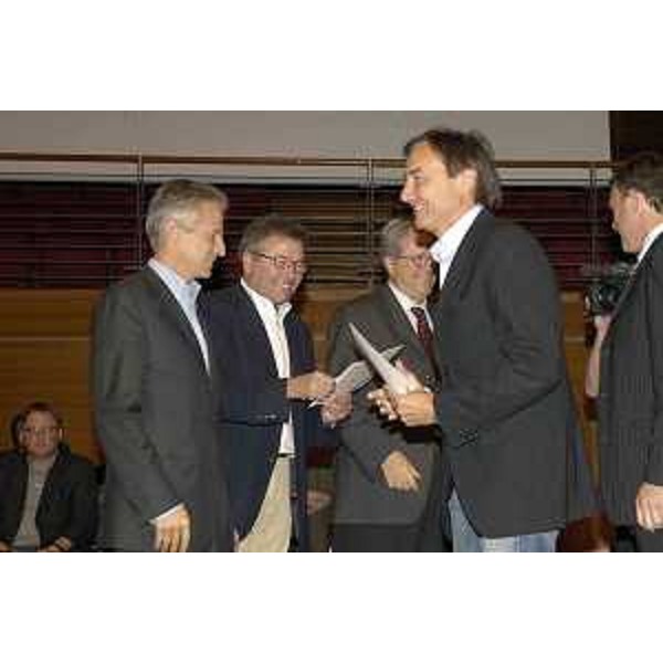 Riccardo Illy (Presidente Regione Friuli Venezia Giulia) ritratto durante le premiazioni dei Vini d'Italia 2007 al Salone del Gusto di Torino (Torino 28/10/06)