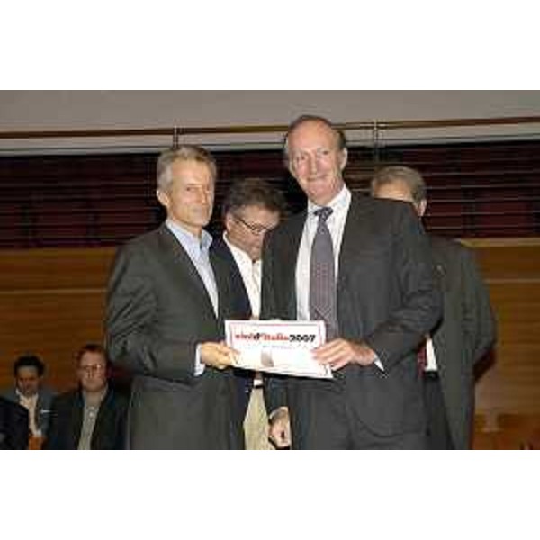 Riccardo Illy (Presidente Regione Friuli Venezia Giulia) ritratto durante le premiazioni dei Vini d'Italia 2007 al Salone del Gusto di Torino (Torino 28/10/06)