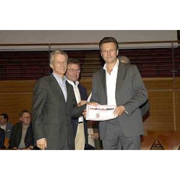 Riccardo Illy (Presidente Regione Friuli Venezia Giulia) ritratto durante le premiazioni dei Vini d'Italia 2007 al Salone del Gusto di Torino (Torino 28/10/06)