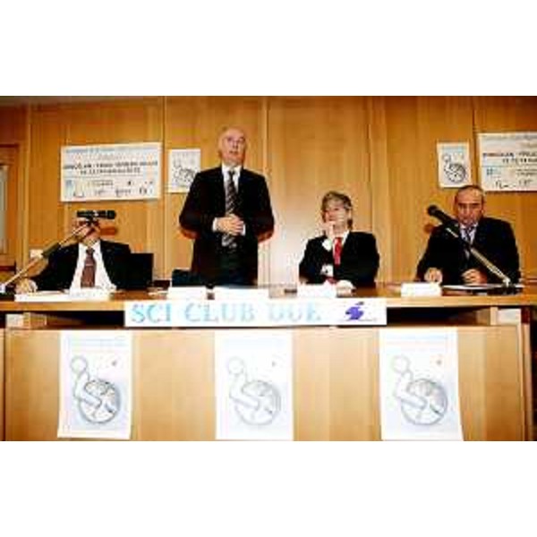 Renzo Tondo (Presidente Friuli Venezia Giulia) nel corso della conferenza stampa di presentazione della finale di Coppa Europea Disabili Sci (European Cup Alpine Skiing Disabled), al Museo Gortani di Tolmezzo. (Tolmezzo 25/01/10)