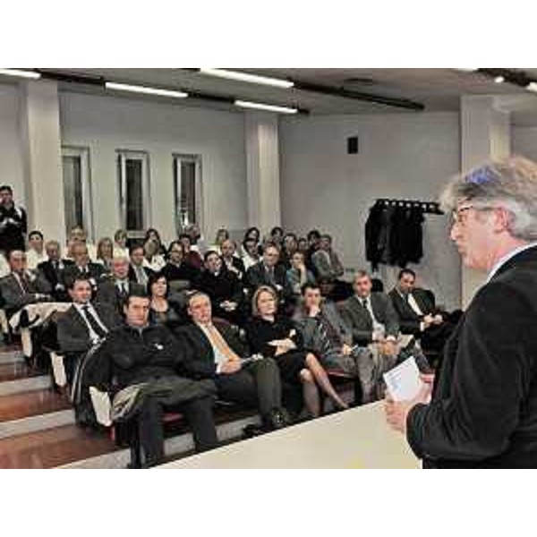 Renzo Tondo (Presidente Friuli Venezia Giulia) all'inaugurazione dei reparti di ostetricia e ginecologia e di pediatria all'Ospedale di Tolmezzo. (Tolmezzo 12/02/10)