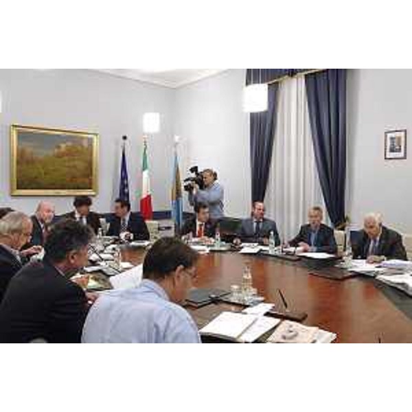 Seduta della Giunta Regionale tenutasi a Trieste. (Trieste 07/11/06)