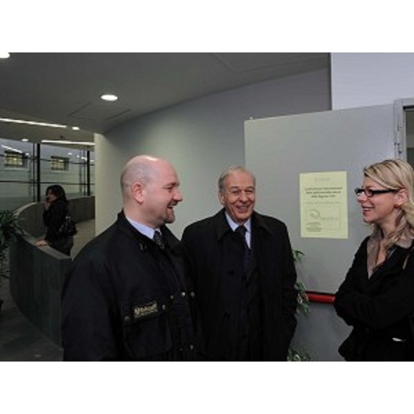 Federica Seganti (assessore regionale Politiche internazionali e comunitarie), Ettore Romoli (Sindaco di Gorizia) e Michele De Grassi (Presidente FINEST) al seminario. (Goirizia, 26/02/2010)