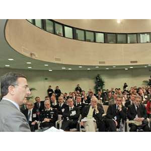 Franco Frattini (Ministro italiano Affari esteri) al forum "Gli scenari dello sviluppo dell'area Adriatico-Balcanica". (Gorizia 08/03/10)
