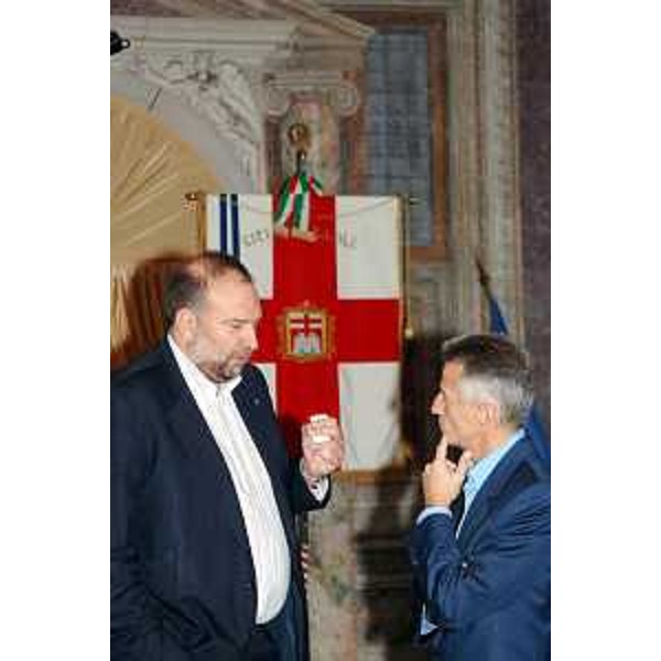 Riccardo Illy (Presidente Regione Friuli Venezia Giulia) e Roberto Cosolini (Assessore regionale al lavoro, formazione, università e ricerca) (28/10/2005)